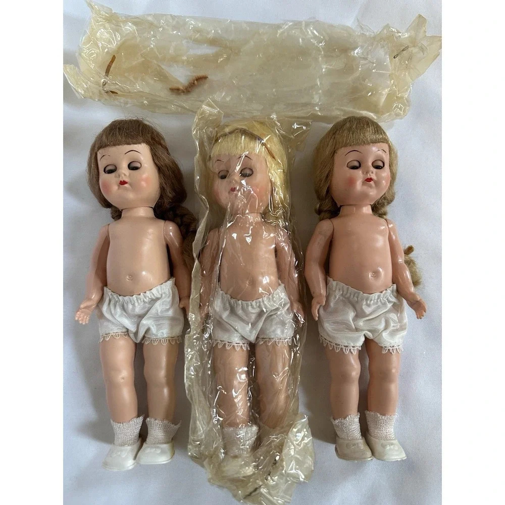 Lot 3 Walker Dolls Blond‎ Brunette NOS 9